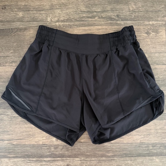 lululemon athletica Pants - Lululemon Black Sleek High-Rise Running Short Athletic Activewear Gym Shorts 6